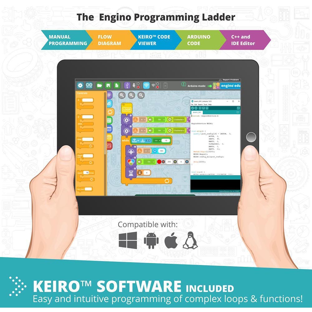 Покупка Конструктор ENGINO STEM & Robotics Produino Set v2 (E40)