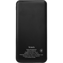 Powerbank BRAVIS 10000mAh PD20W USB-C/Micro/USB Black (PB1085PD200)