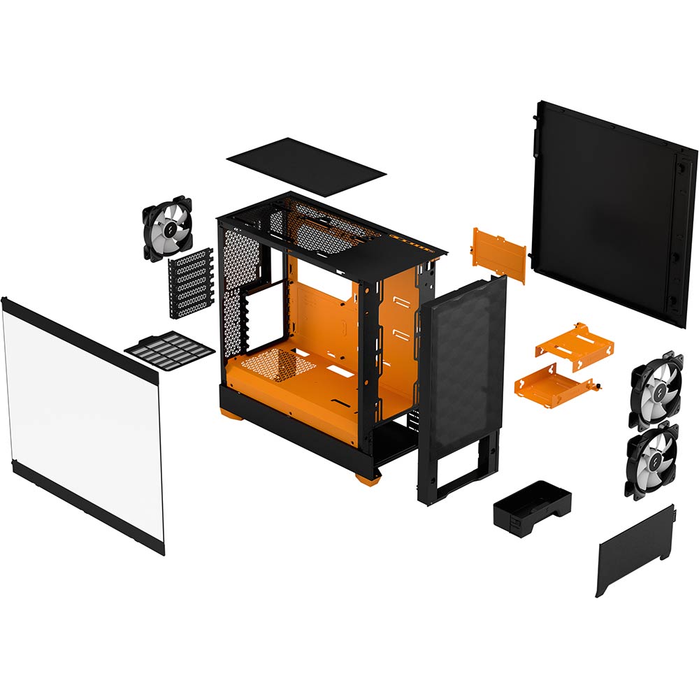 В інтернет магазині Корпус FRACTAL DESIGN Pop Air RGB Orange Core TG (FD-C-POR1A-05)