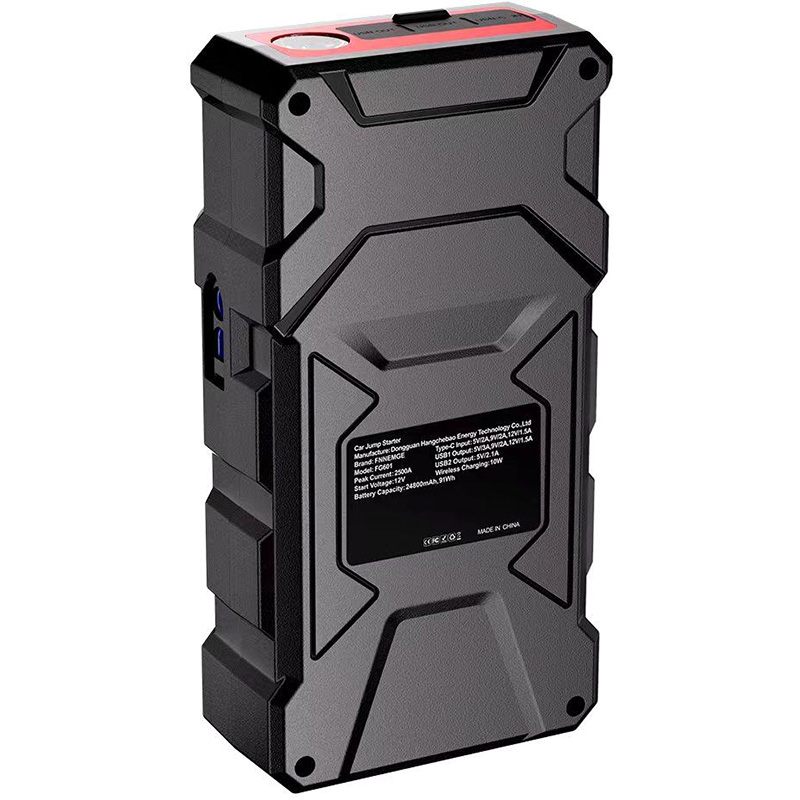 Фото Пуско-зарядное устройство XOKO Finemge series FG601 24000 Car Jump starter, пиковый ток 2500A, wireless charger (XK-FG601)