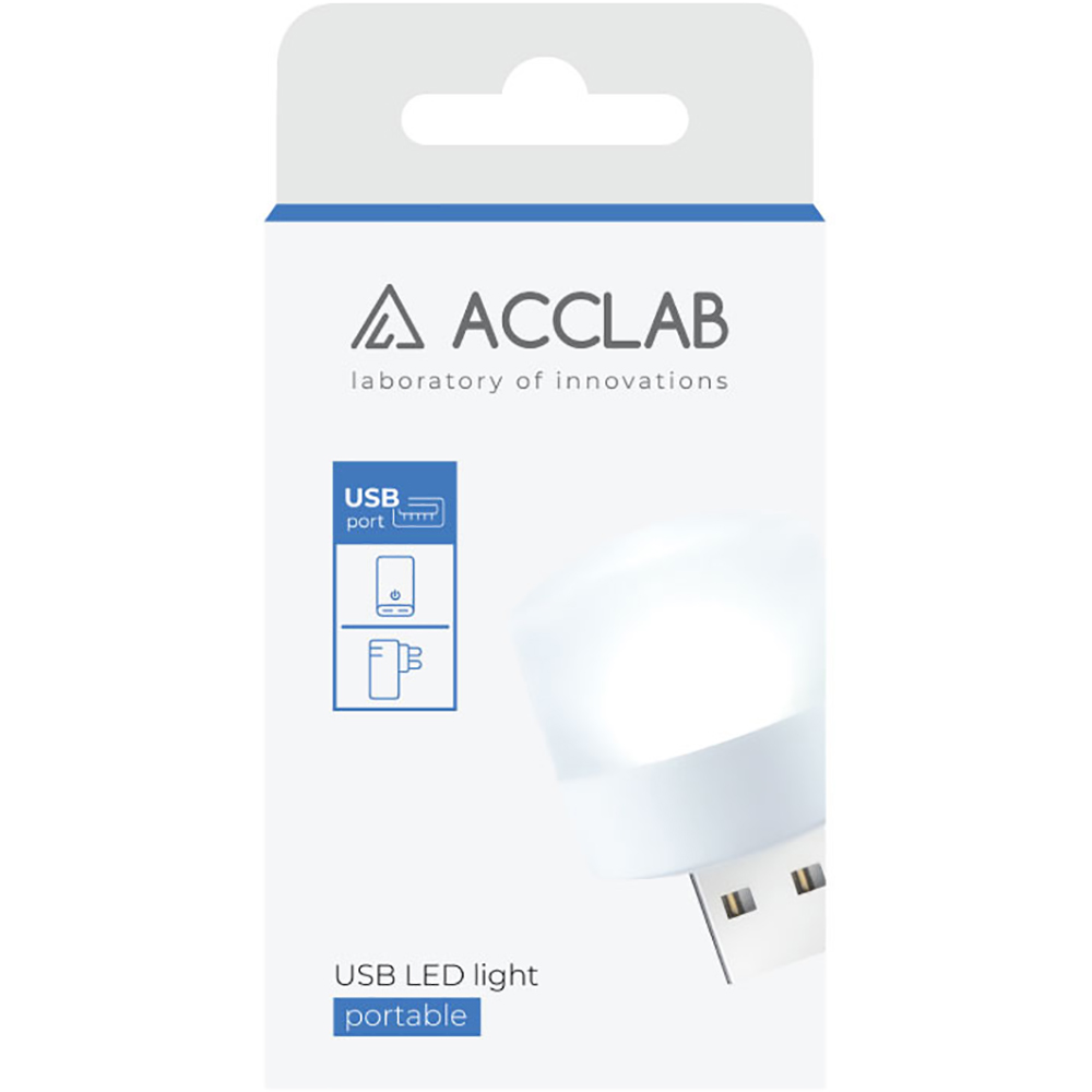 USB-лампа ACCLAB LED AL-LED01 1W 5000K White (1283126552809) Тип LED