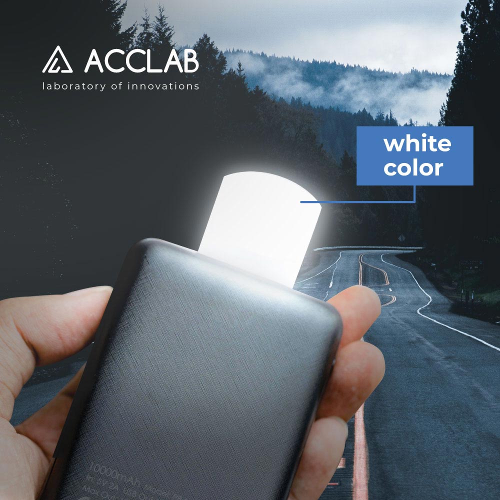 USB-лампа ACCLAB LED AL-LED01 1W 5000K White (1283126552809) Мощность 1