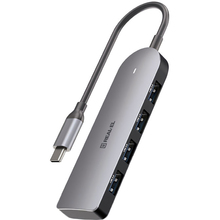 USB-хаб REAL EL CQ-415 Type-C USB 3.0 Grey (EL123110001)