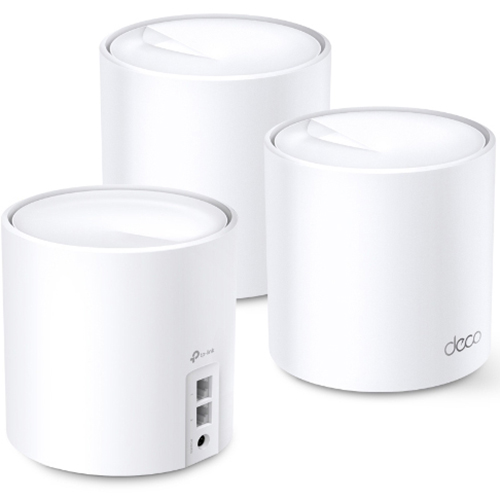 MESH система TP-LINK DECO X60 3PK AX3000 (DECO-X60-3-PACK) Додатково 2 гігабітні порти LAN/WAN з автовизначенням на кожному модулі
