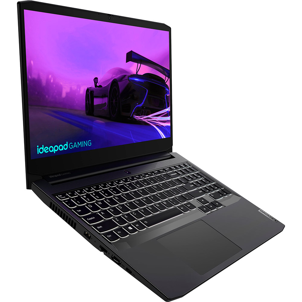 Зовнішній вигляд Ноутбук Lenovo Ideapad Gaming 3 15IHU6 Shadow Black (82K101G3RA)