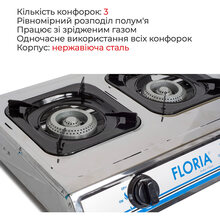 Плитка FLORIA ZLN8472 (для баллонного газа)