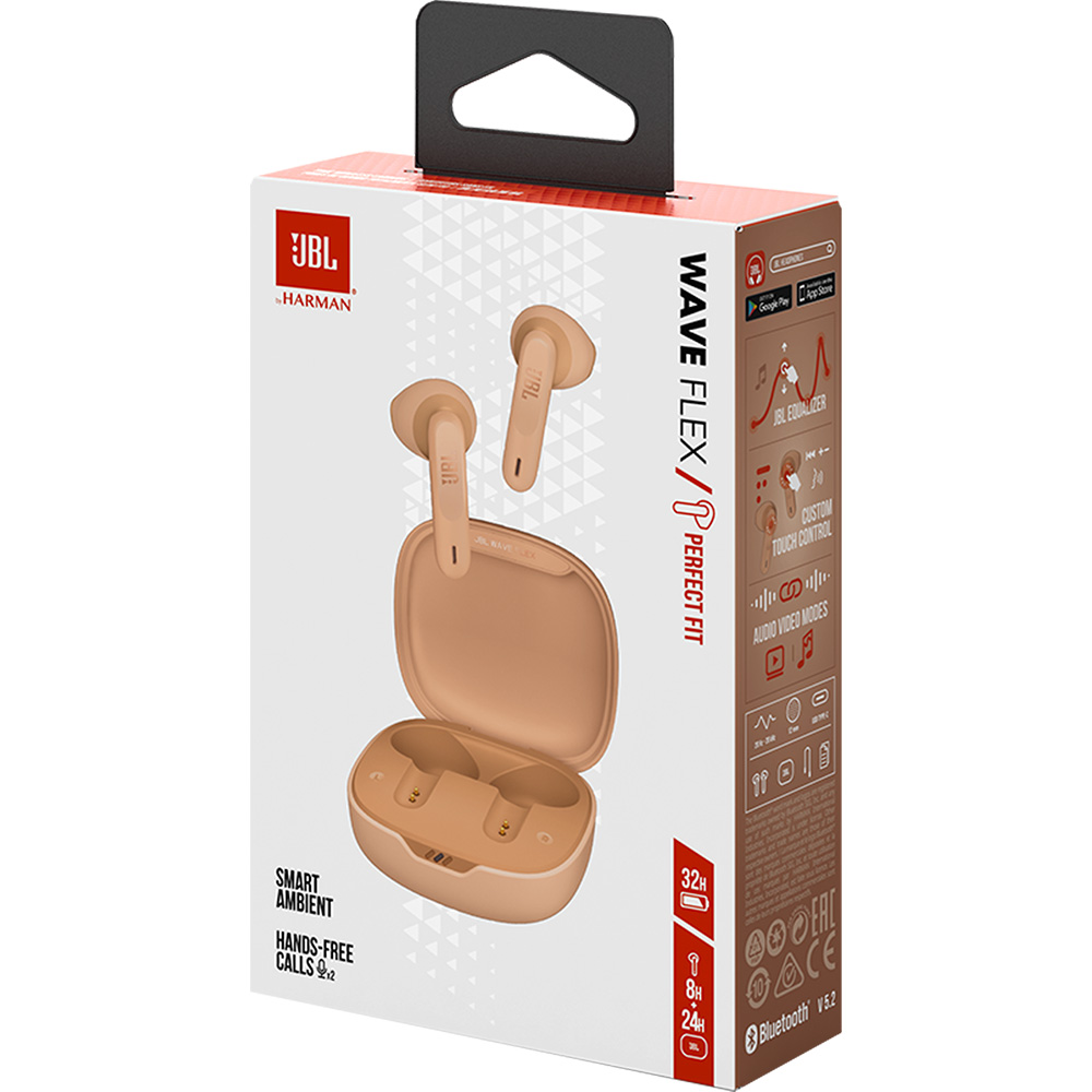 Изображение Гарнитура JBL Wave Flex Beige (JBLWFLEXBEG)