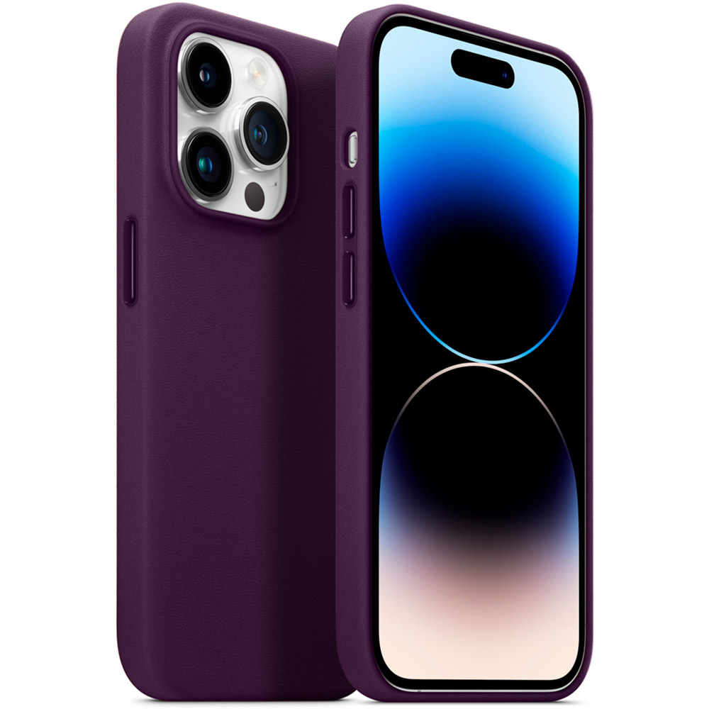 Чехол ARMORSTANDART FAKE Leather Case для Apple iPhone 14 Pro Dark Cherry (ARM64398) Тип чехол-накладка