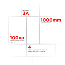 Кабель ARMORSTANDART AR88 Type-C - Lightning 3A 1m Black (ARM65287)