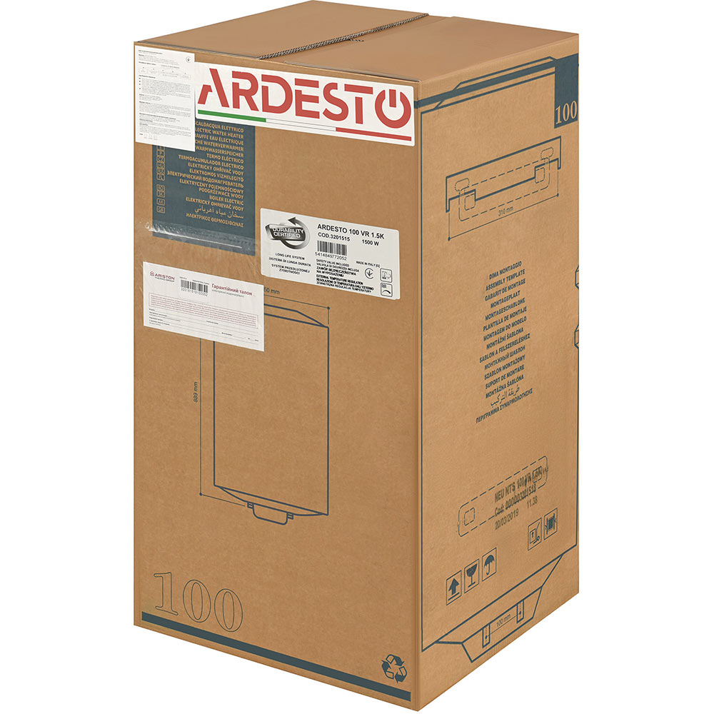 В Україні Бойлер ARDESTO 100 VR (NEU NTS 100 VR 1.5K)