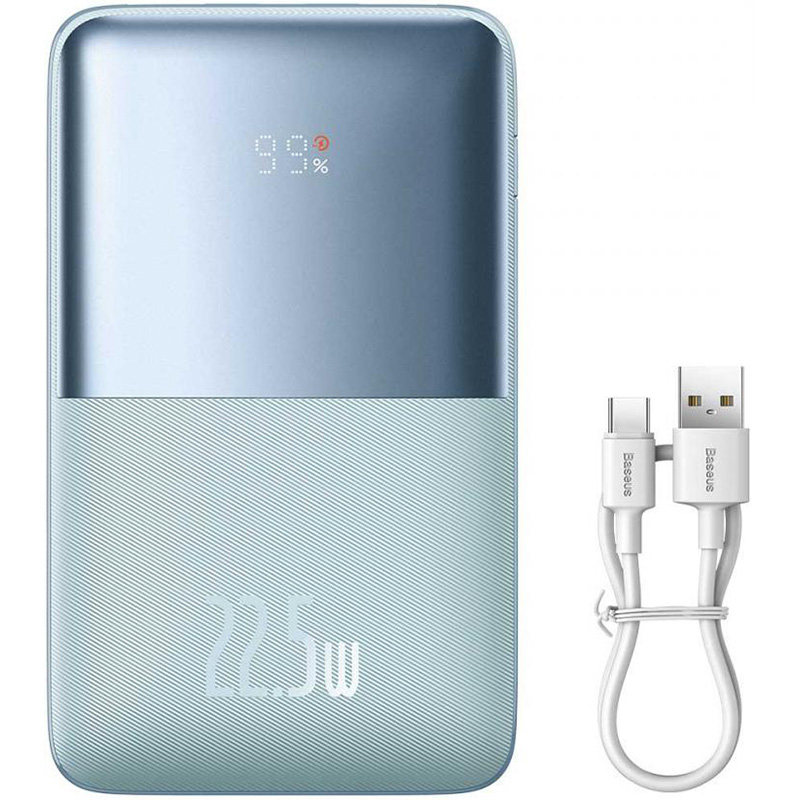 Внешний вид Powerbank BASEUS Bipow Pro Digital Display 20000mAh PD 22.5W Blue (PPBD030003/PPBD2-2022)