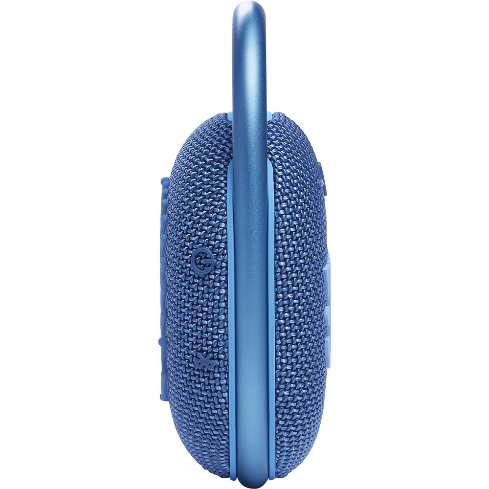 Зовнішній вигляд Портативна акустика JBL Clip 4 Eco Blue (JBLCLIP4ECOBLU)