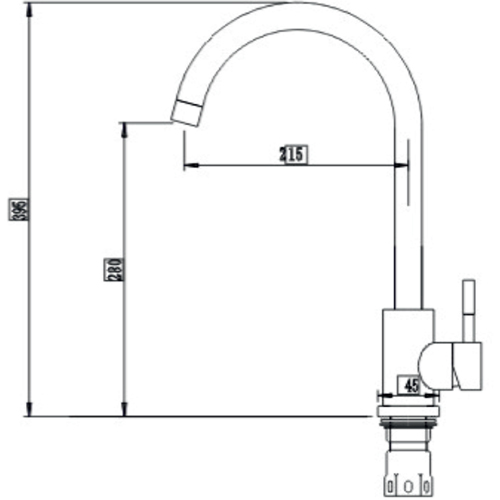 Замовити Змішувач INTERLINE RING Grafit (2468101088012)