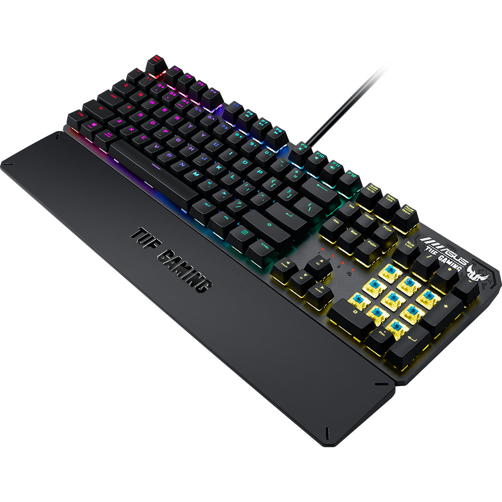 Клавіатура ASUS TUF Gaming K3 RGB Kailh RD USB UA Black (90MP01Q0-BKMA00) Клас ігрова