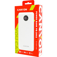 Powerbank CANYON 20000mAh PB-2002 PD White (CNE-CPB2002W)