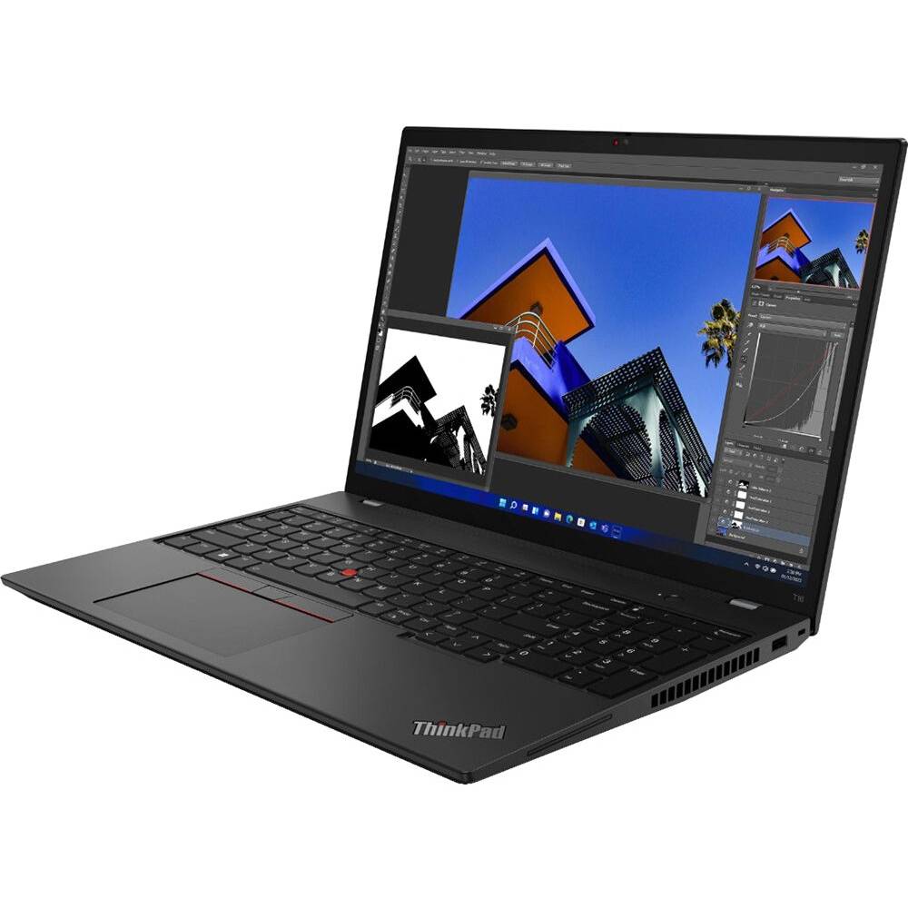 Фото Ноутбук LENOVO ThinkPad T16 Gen 1 Thunder Black (21CH005JRA)