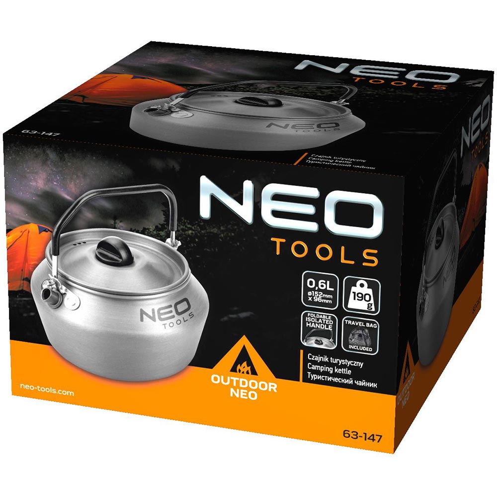 Чайник NEO TOOLS 0.8 л (63-147) Об'єм 0.8