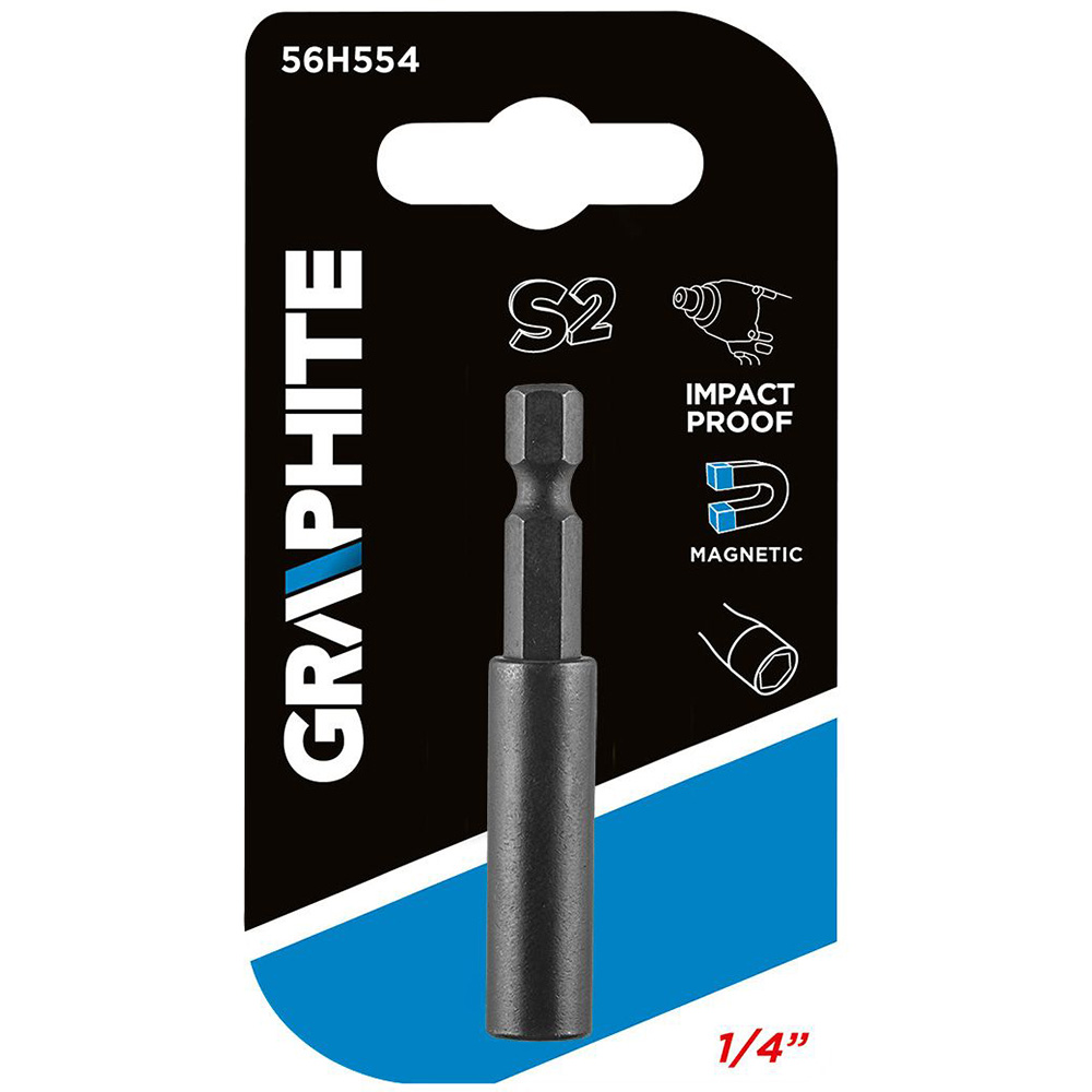 Держатель бит GRAPHITE 1/4" 60 мм (56H554) Тип держатель бит