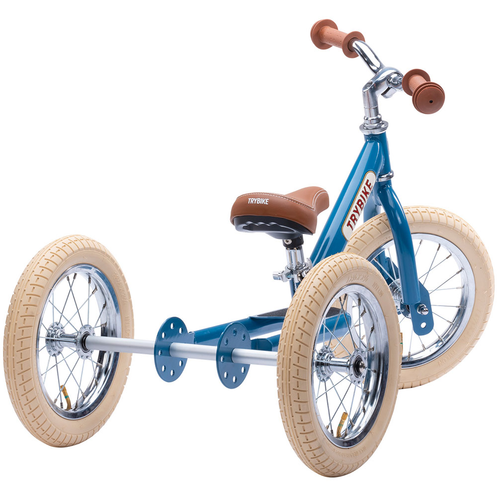 Беговел TRYBIKE TBS-2-BLU-VIN + TBS-100-TKV (TBS-3-BLU-VIN) Диаметр колеса 12" (рост до 100 см)