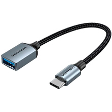 Кабель VENTION USB Type-C - OTG USB 3.0 AF 0.15 м Black (CCXHB)