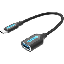 Кабель VENTION USB 3.1(Gen 1) Type-C - OTG USB3.0 0.15 m Black (CCVBB)