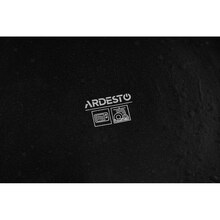 Тарілка столова дрібна ARDESTO Trento 26,5 см Black (AR2926TB)