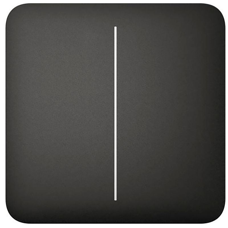 Кнопка AJAX SoloButton 2-gang for LightSwitch, Jeweler Black (000029797)