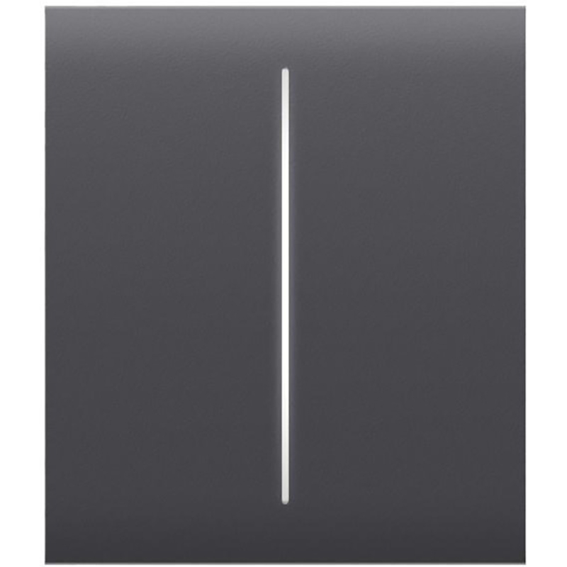 Кнопка AJAX CenterButton 2-gang for LightSwitch, Jeweler Graphite (000029824)