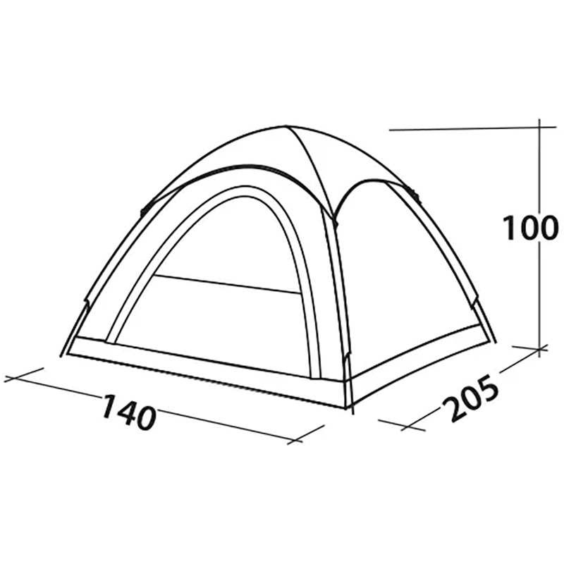 Зовнішній вигляд Намет EASY CAMP Comet 200 Rustic Green (120404)