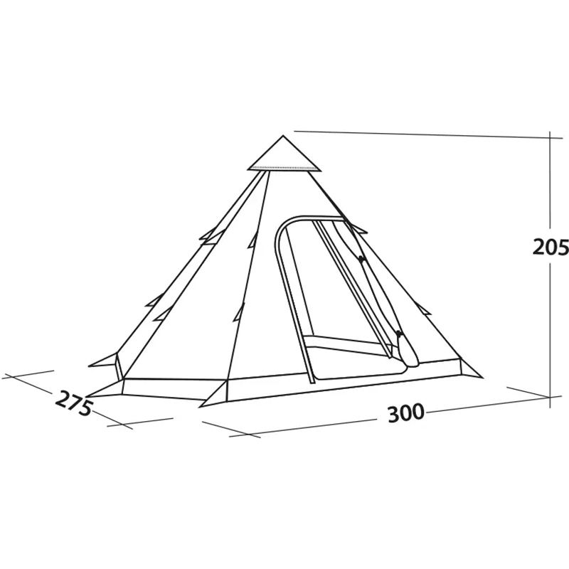 Намет EASY CAMP Bolide 400 Rustic Green (120405) Форма намет