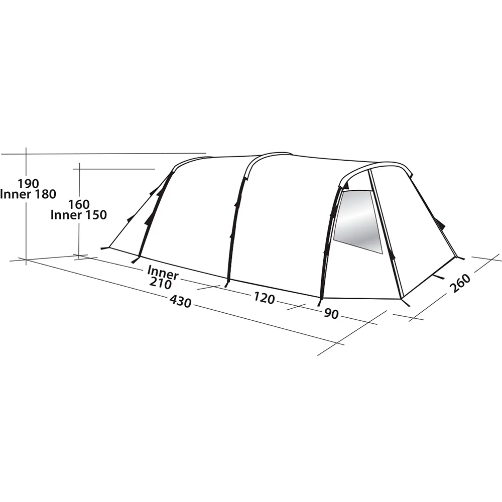 Палатка EASY CAMP Huntsville 400 Green/Grey (120406) Назначение кемпинговая