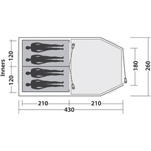 Палатка EASY CAMP Huntsville 400 Green/Grey (120406)