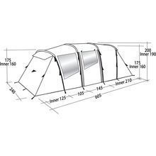 Намет EASY CAMP Huntsville Twin 600 Green/Grey (120409)