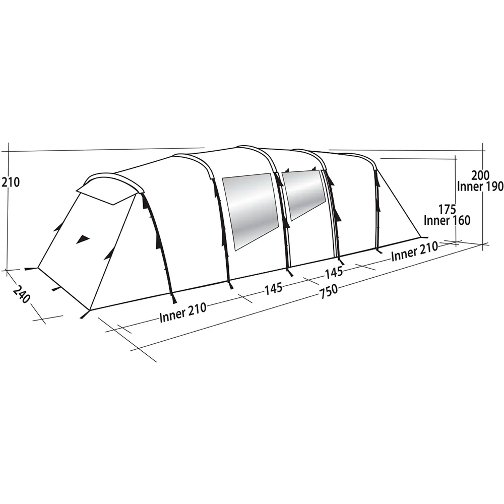 Палатка EASY CAMP Huntsville Twin 800 Green/Grey (120410) Тип каркаса наружный