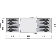 Палатка EASY CAMP Huntsville Twin 800 Green/Grey (120410)