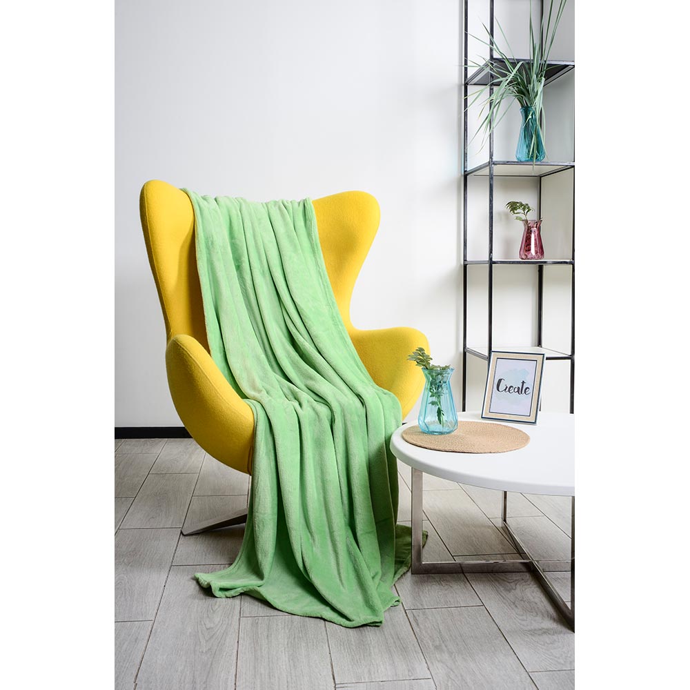 Плед SOHO 150*200 см Olive plush (1209К) Материал 100% полиэстер, плотность 240 г/м2