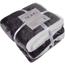 Ковдра SOHO флісова 200*220 см Plush hugs Graphite (1224К)