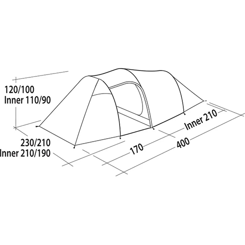 В Україні Намет EASY CAMP Magnetar 400 Rustic Green (120416)