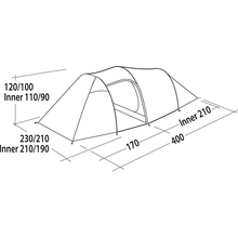 Намет EASY CAMP Magnetar 400 Rustic Green (120416)