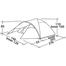 Палатка EASY CAMP Quasar 200 Rustic Green (120394)