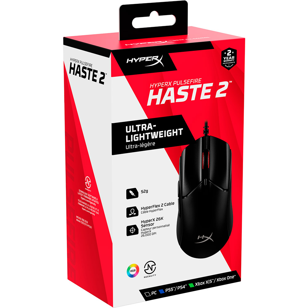 В Україні Миша HYPERX Pulsefire Haste 2 Black (6N0A7AA)