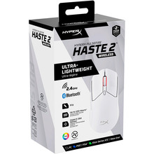 Мышь HYPERX Pulsefire Haste 2 Wireless White (6N0A9AA)