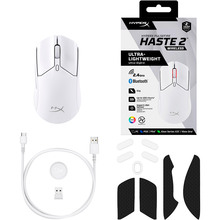 Мышь HYPERX Pulsefire Haste 2 Wireless White (6N0A9AA)