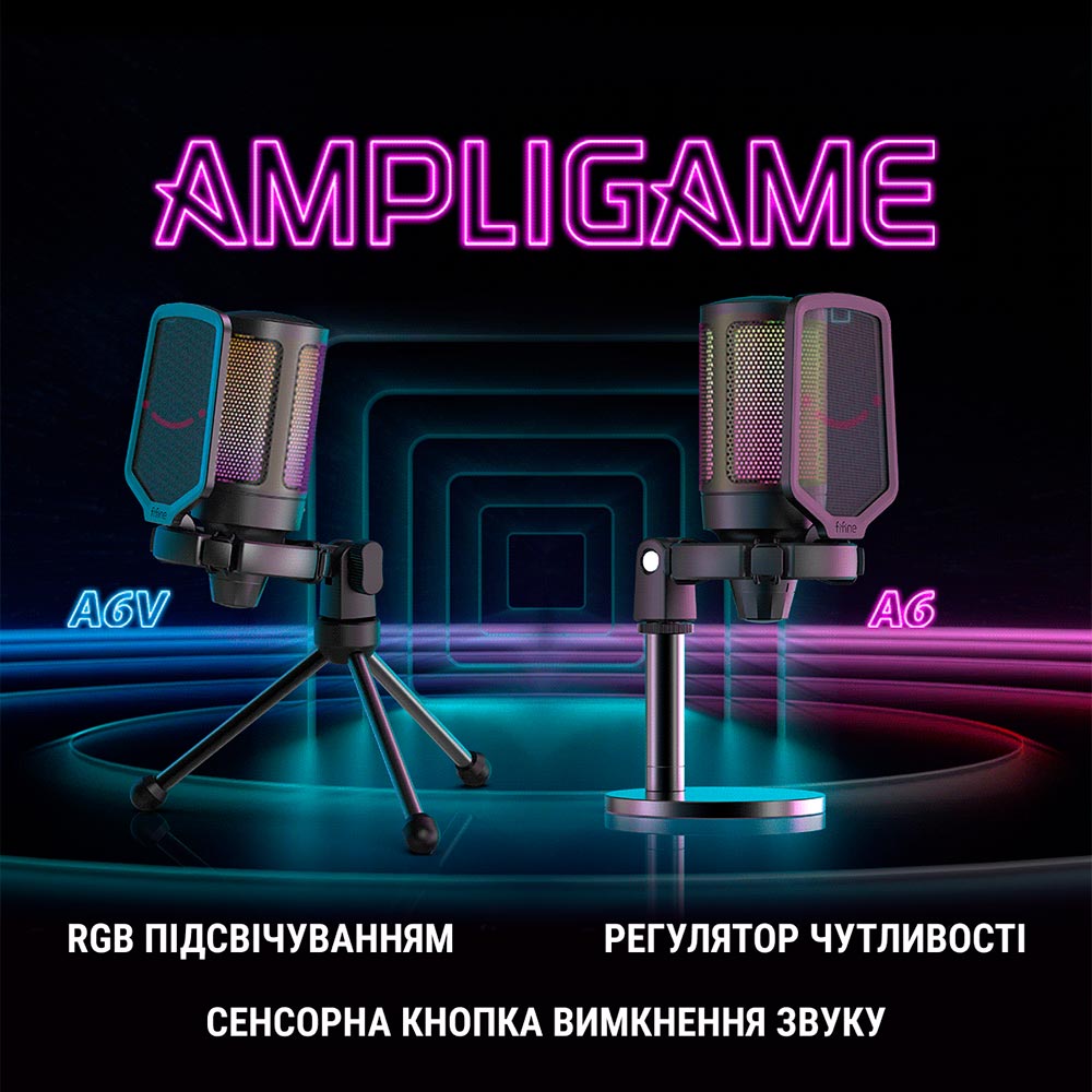 Фото 3 Мікрофон FIFINE Ampligame A6 RGB