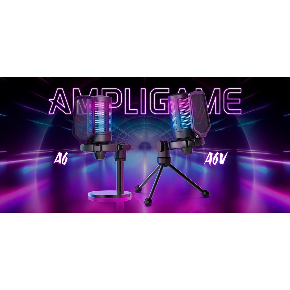 Мікрофон FIFINE Ampligame A6 RGB Тип для персонального комп'ютера
