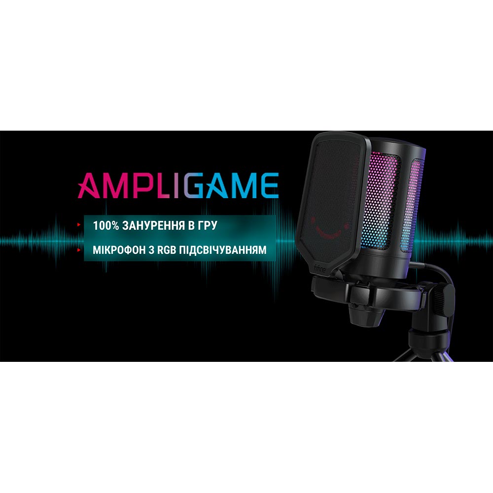 Зображення Мікрофон FIFINE Ampligame A6 RGB