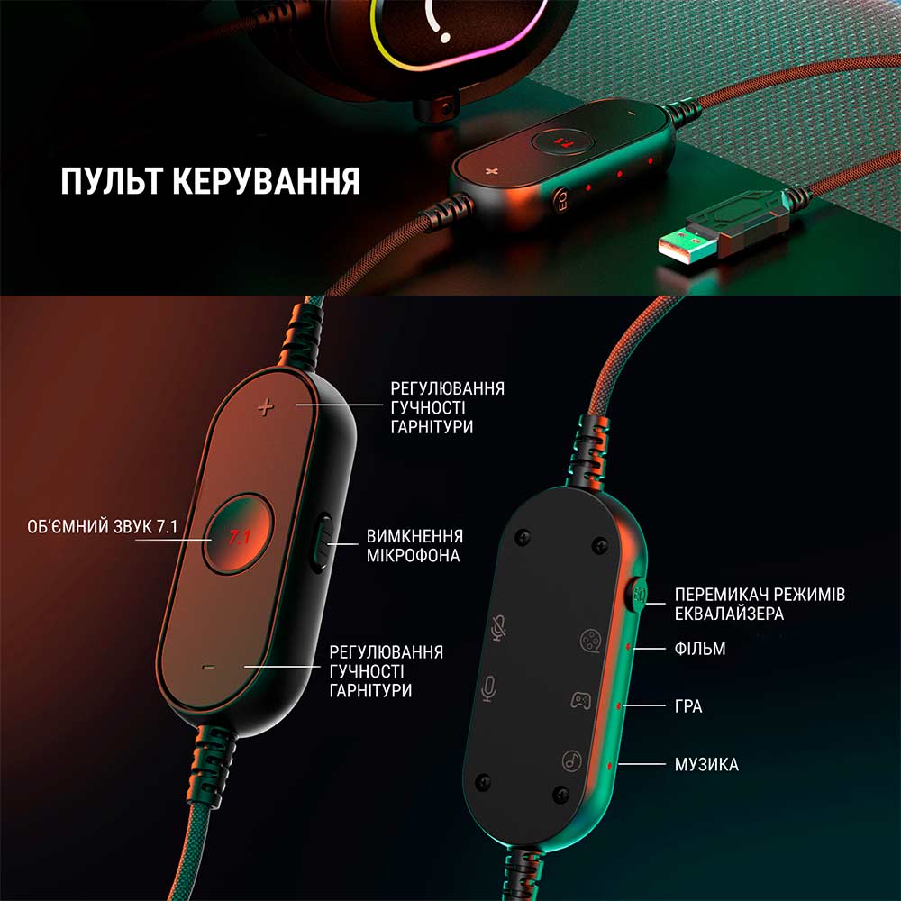 В Фокстрот Гарнитура FIFINE H6 RGB Black