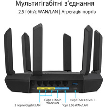 Wi-Fi роутер ASUS RT-AXE7800 (90IG07B0-MU9B00)
