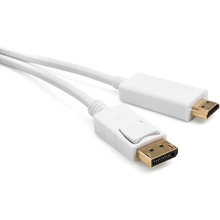 Купить в Запорожье - Кабель VINGA Display Port to HDMI 1.8m (VCPDPHDMI1.8WH)