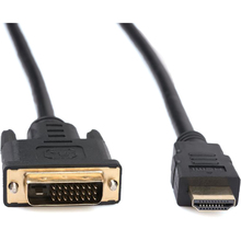 Кабель VINGA HDMI to DVI 24+1 5.0m (VCPHDMIDVI5)